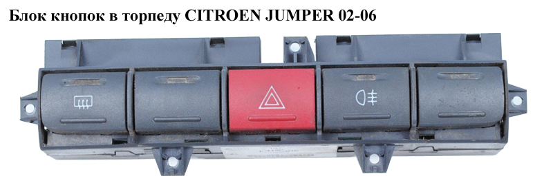 Блок кнопок у торпеду CITROEN JUMPER 02-06 (СИТРОЕН ДЖАМПЕР) (7953061040)