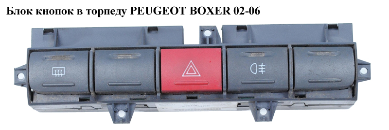 Блок кнопок в торпеду PEUGEOT BOXER 02-06 (ПЕЖО БОКСЕР) (7353061040)