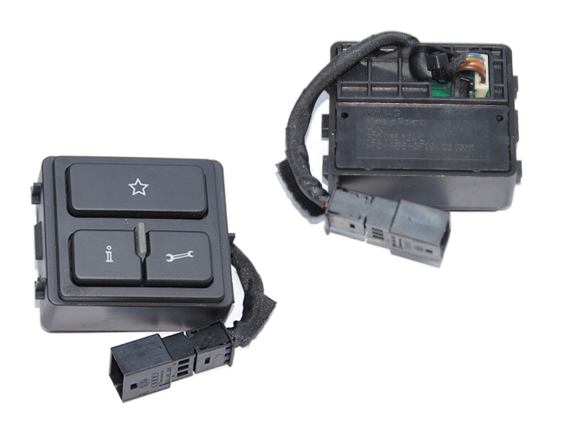 Блок кнопок телефону VOLKSWAGEN PASSAT B7 10-15 (ФОЛЬКСВАГЕН ПАСCАТ B7) (3C0035624C)