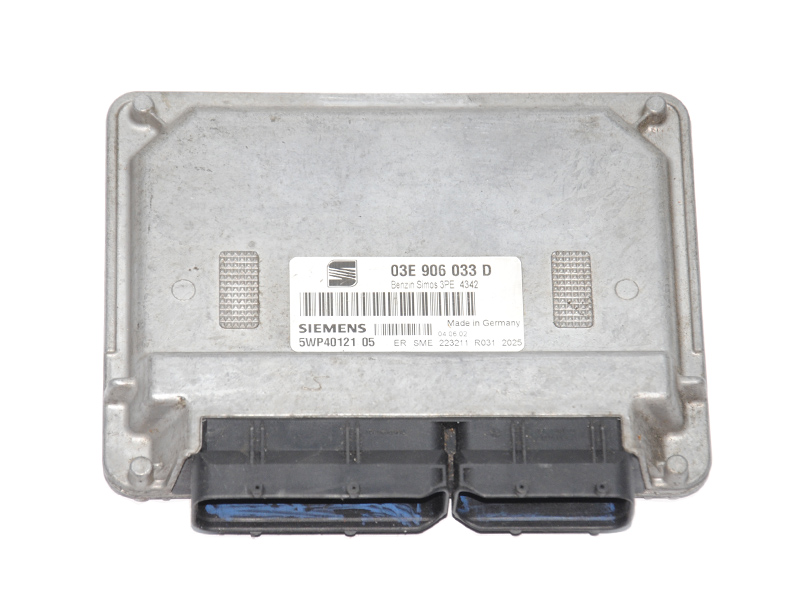 Блок керування двигуном 1.2i SEAT IBIZA 02-09 (СЕАТ ІБІЦА) (03E906033D, 5WP40121, 5WP40121 05)