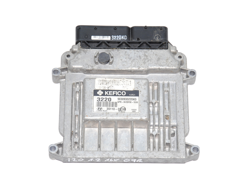Блок керування двигуном 1.2i HYUNDAI i20 2008-2014 (39110-03345, 9030933220KD, GPB-842DFS0-5000, 3911003345)