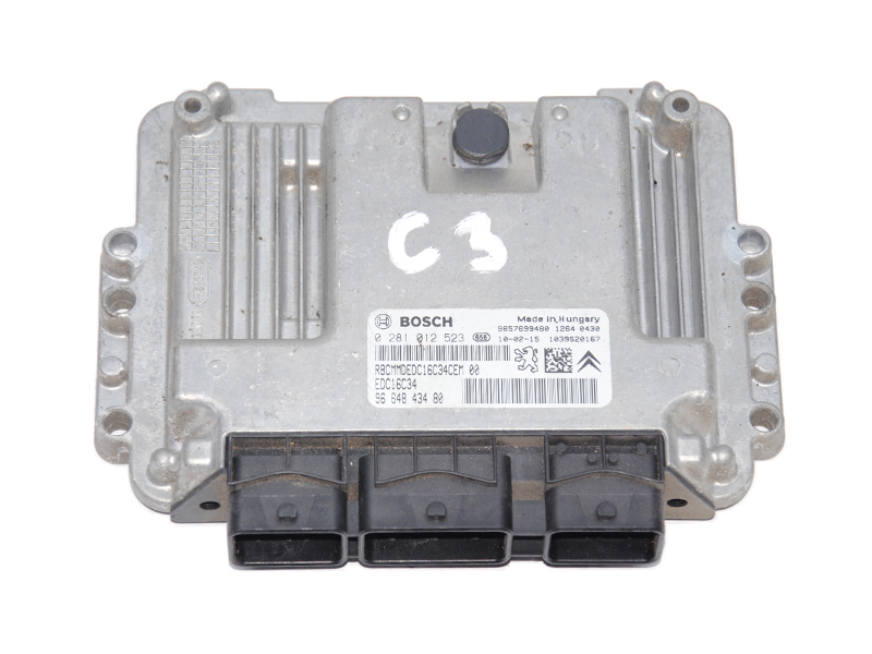 Блок управления двигателем 1.4HDI Citroen C3 II (0281012523, 9664843480)