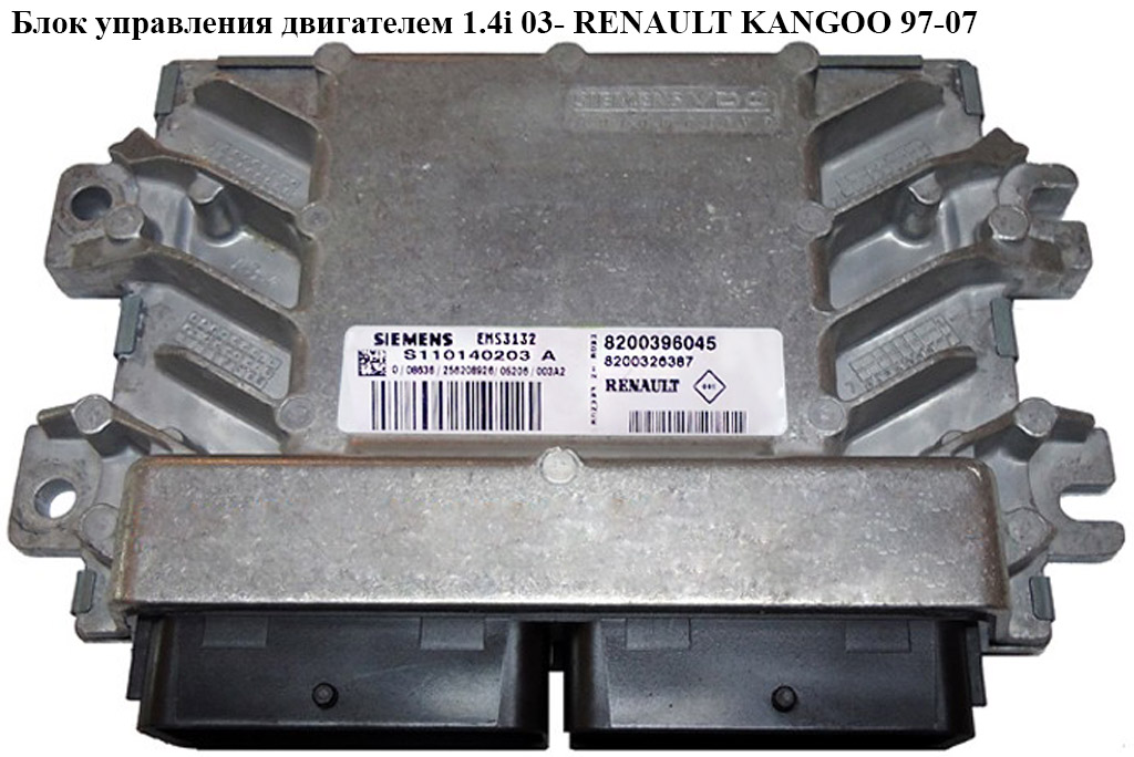 Блок керування двигуном 1.4i 03- RENAULT KANGOO 97-07 (РЕНО КАНГО) (8200396045)