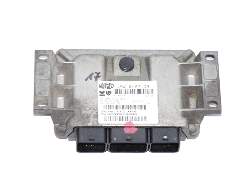 Блок керування двигуном 1.4i 16V PEUGEOT 206 98-05 (ПЕЖО 206) (9657429680, 16.712.074, IAW6LP2.03)