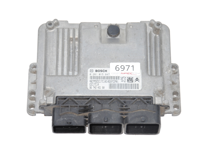 Блок управления двигателем 1.6HDI PEUGEOT 308 07-13 (ПЕЖО 308 ) (9674245180, 0281015847, 9666729580)
