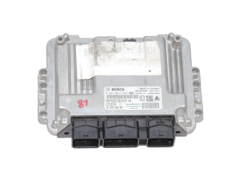 Блок управления двигателем 1.6HDI PEUGEOT 5008 09-16 (ПЕЖО 5008) (0281013334, 9666986680)