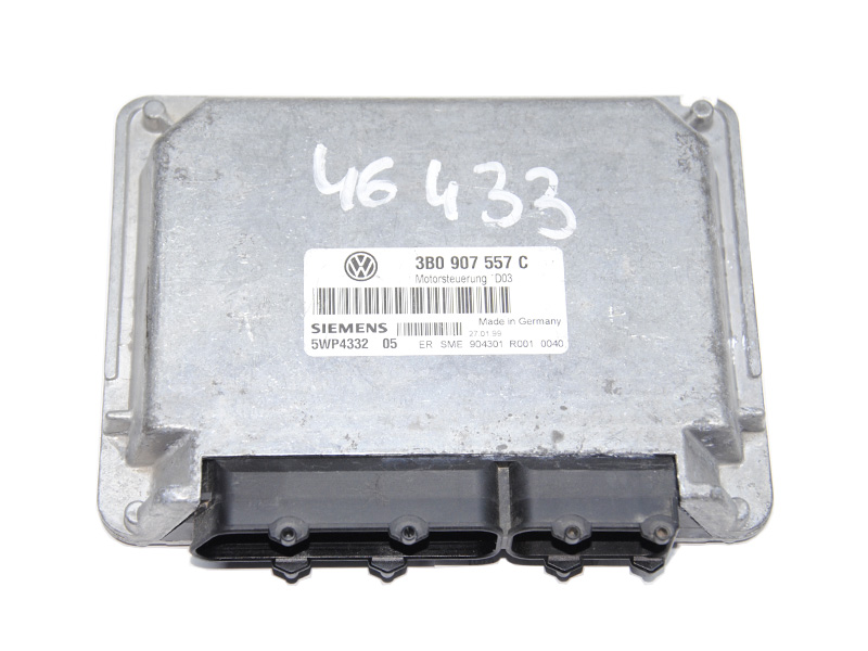 Блок управления двигателем 1.6i VOLKSWAGEN PASSAT B5 97-05 (ФОЛЬКСВАГЕН ПАССАТ В5) (3B0907557C, 5WP4332, 5WP433202, 5WP433204)