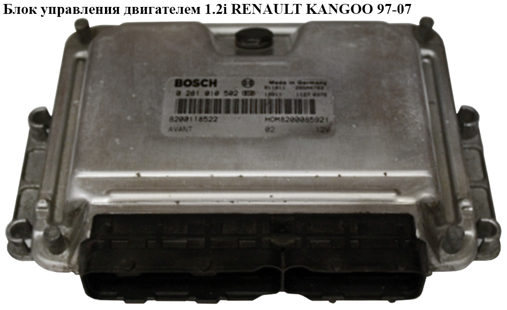 Блок управления двигателем 1.9DTI RENAULT KANGOO 97-07 (РЕНО КАНГО) (0281010502, 8200085921, 8200118522)