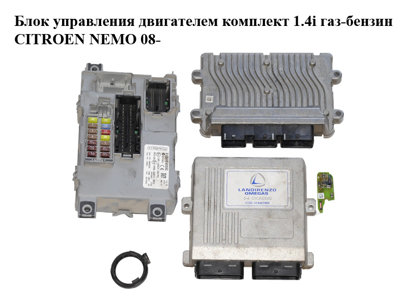 Блок управления двигателем комплект 1.4i газ-бензин CITROEN NEMO 08- (СИТРОЕН НЕМО) (9667260380, 9667399580, 616467000)