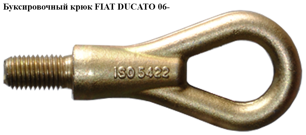 Буксирувальний гак FIAT DUCATO 06- (ФИАТ ДУКАТО) (1348135080, ISO5422, 1348135, 57BK036)