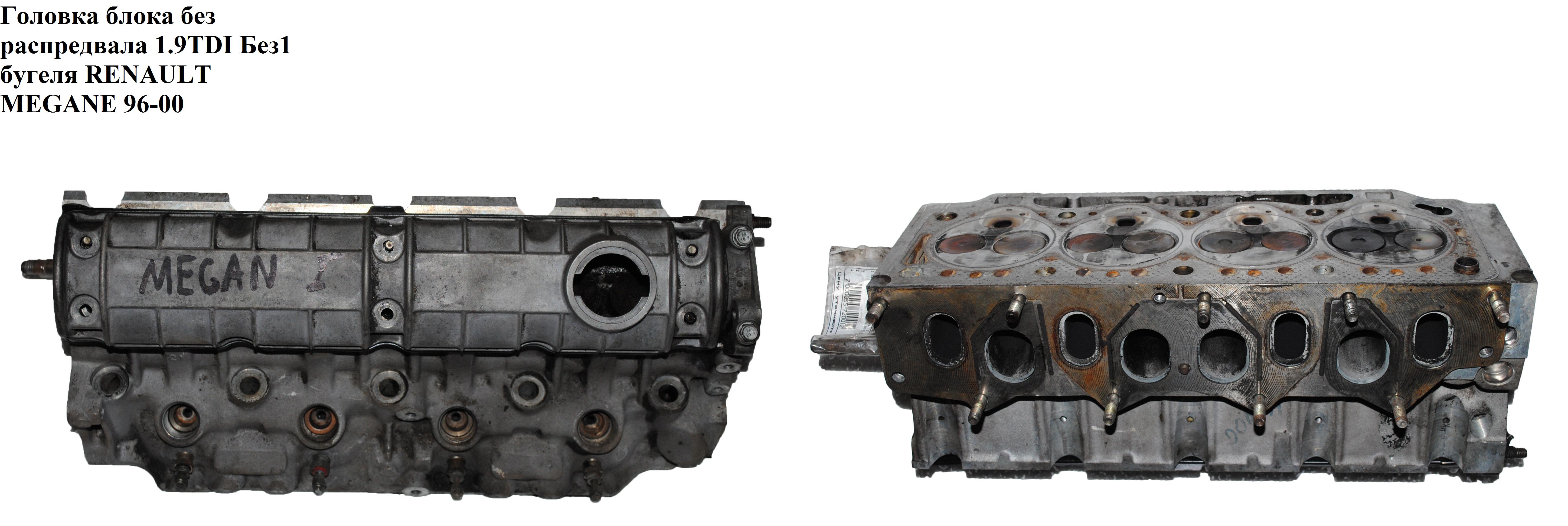 Головка блока без розподільного вала 1.9TDI Без1 бугеля RENAULT MEGANE 95-03 (РЕНО МЕГАН) (7711368752, 7711368938)