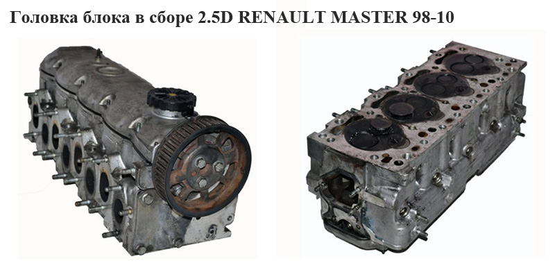 Головка блока без розподільного вала 2.5D RENAULT MASTER 98-10 (РЕНО МАСТЕР) (47628009, 814027, 22363, 36641, 7301930,