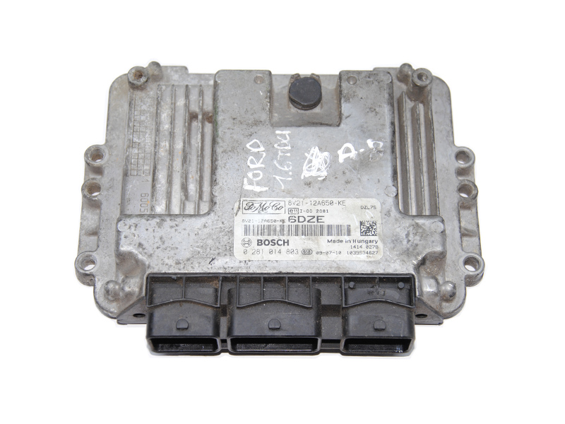 Блок керування двигуном 1.6TDCI Ford Fiesta MK7 Інші товари (8V21-12A650-KE, 8V2112A650KE, 0281014803)