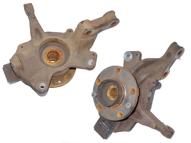 Поворотний кулак лівий під ABS 25 шл. RENAULT MEGANE 09-16 (РЕНО МЕГАН) (400154705R, 400150053R)