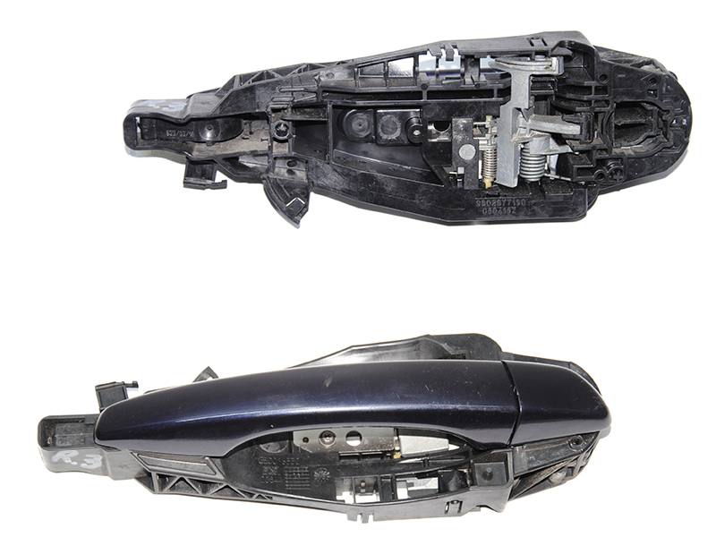 Ручка двери наружняя задняя правая PEUGEOT 308 (T9) 13-21 (ПЕЖО 308 (T9)) (9802977180, 1609239680, MOU020831, GE0020554)