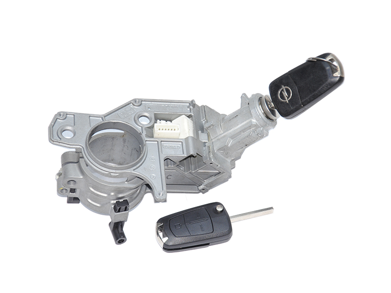 Замок зажигания в сборе + ключ-заготовка OPEL ASTRA (H) 04-14 (ОПЕЛЬ АСТРА H) (2421430, N0501881, N0501882, 281726)