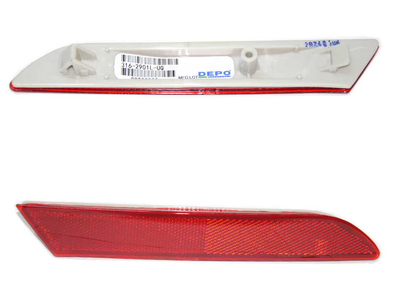 Катафот (відбивач) заднього бампера лівий 09- Новий Depo MAZDA CX-7 06-12 (МАЗДА CX-7) (316-2901L-UQ, EH44-51-5M0C,