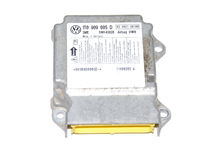 Блок керування подушками безпеки VOLKSWAGEN TOURAN 03-10 (ФОЛЬКСВАГЕН ТАУРАН) (1T0909605D, 5WK43828)