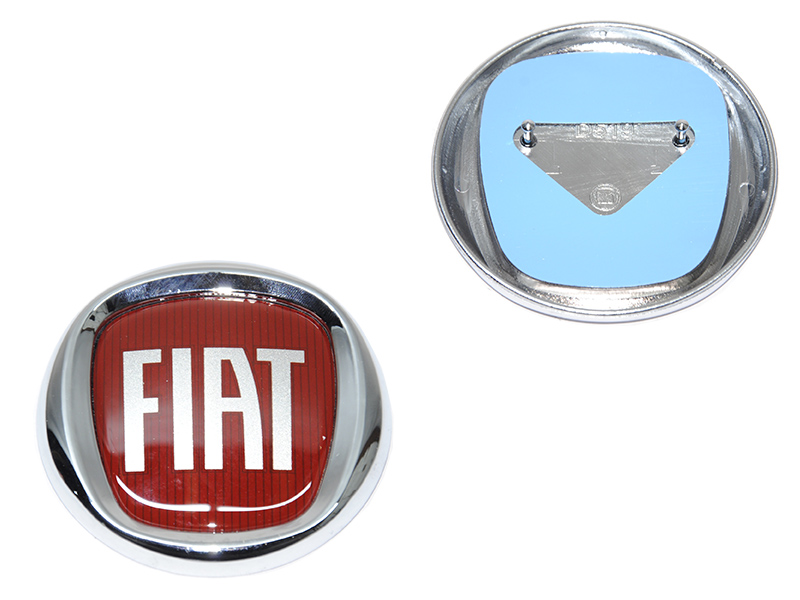Значок (емблема) решітки радіатора 95 мм (Новий, аналог) FIAT DOBLO 00-09 (ФІАТ ДОБЛО) (735577820)