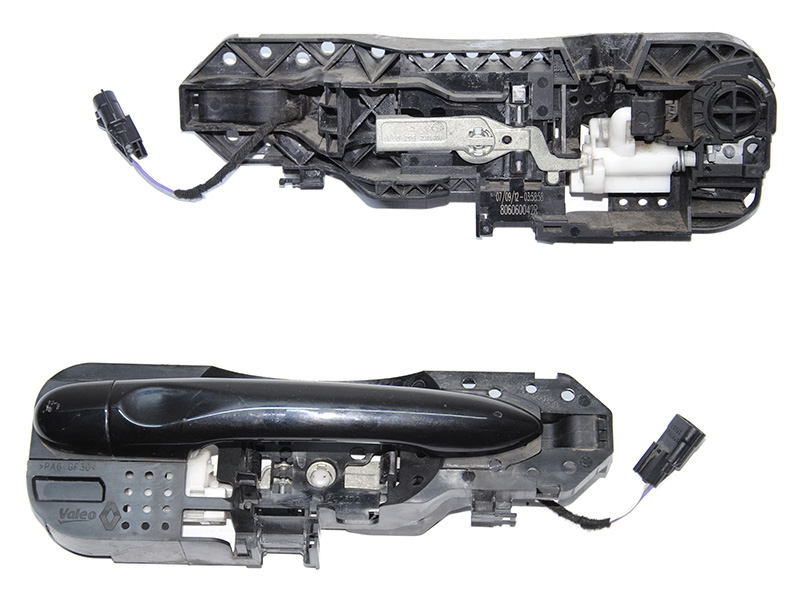Ручка двери наружняя передняя правая RENAULT SCENIC 09-15 (РЕНО СЦЕНИК) (806060042R, 806706656R, 285980194R,