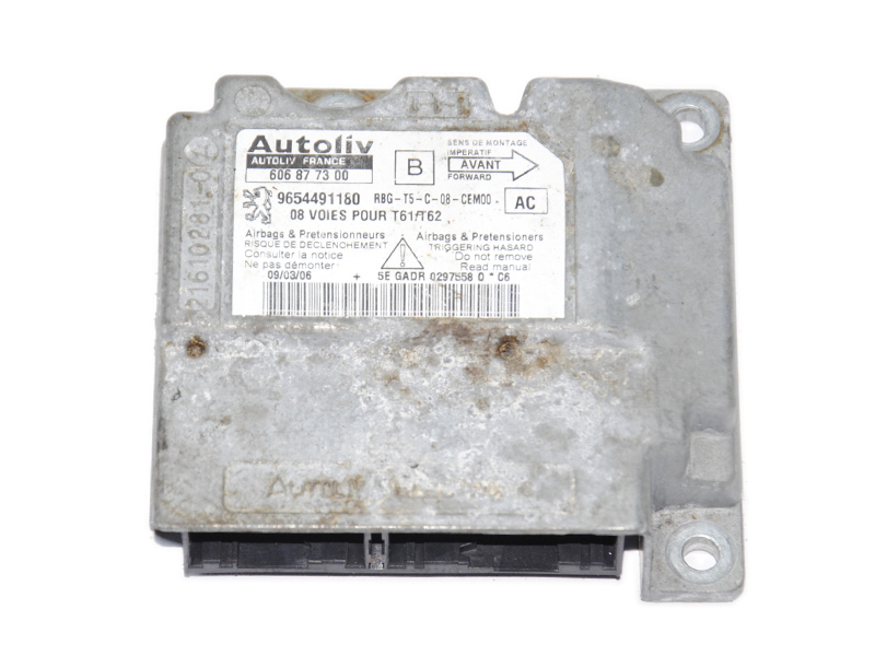 Блок керування подушками безпеки PEUGEOT 307 01-08 (ПЕЖО 307) (9654491180)