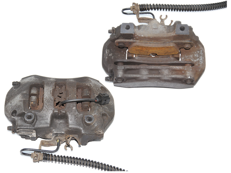 Суппорт задний левый Brembo VOLKSWAGEN TOUAREG 10-18 (ФОЛЬКСВАГЕН ТАУРЕГ) (7P6615403K, 7P0615423)