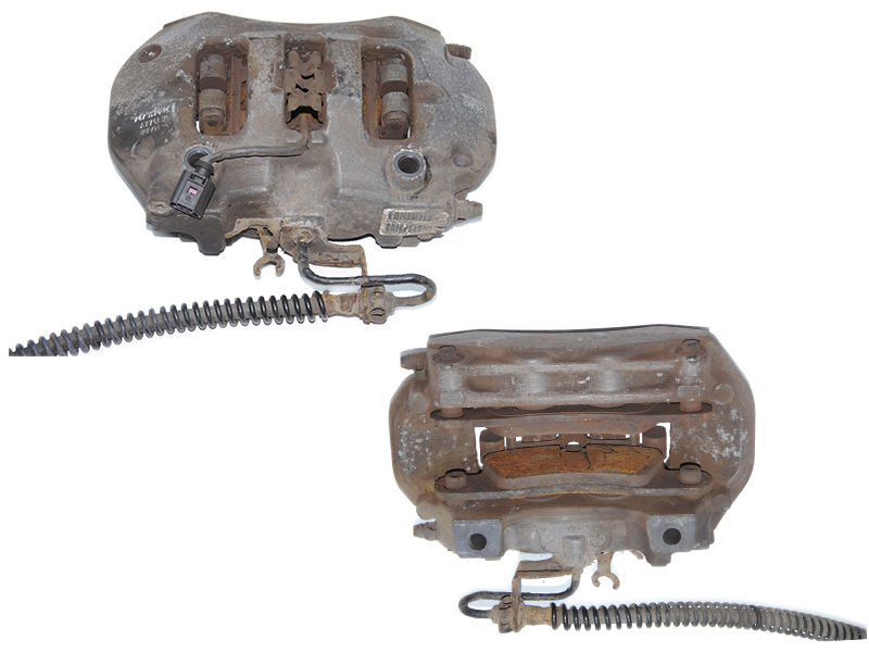Супорт задній правий Brembo VOLKSWAGEN TOUAREG 10-18 (ФОЛЬКСВАГЕН ТАУРЕГ) (7P6615404K, 7P0615424)