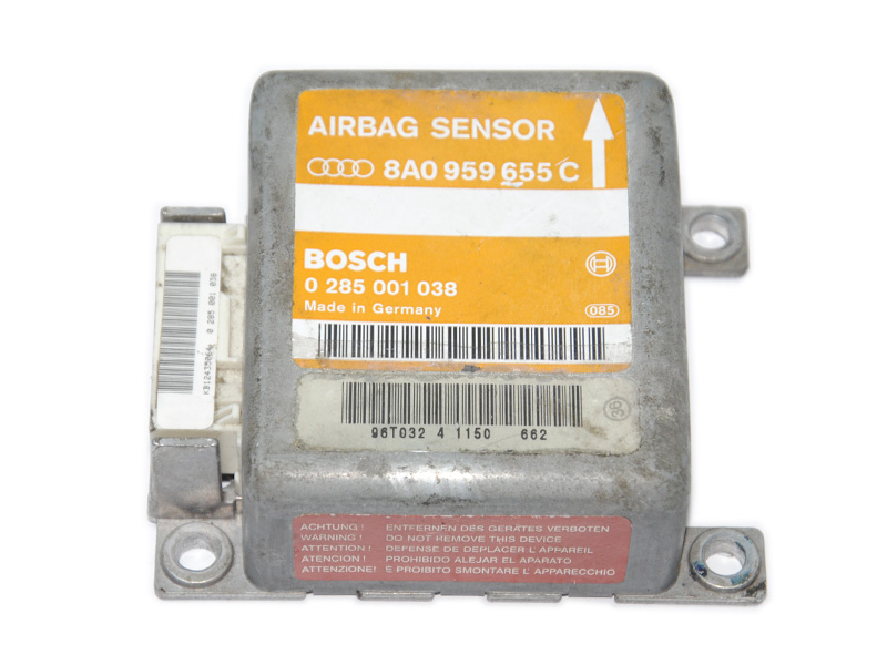 Блок управления подушками безопастности AUDI A4 B-5 95-00 (АУДИ А4) (0285001038, 8A0959655C)