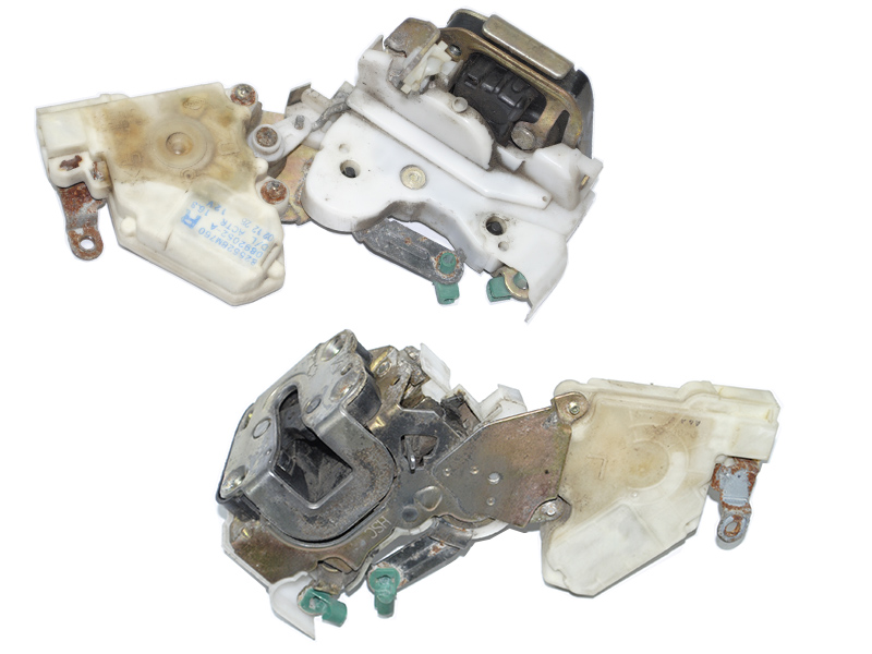 Замок двери задней правой электрический 2 пина NISSAN ALMERA N16 00-06 (НИССАН АЛЬМЕРА) (82502-BM760, 82552-BM760)