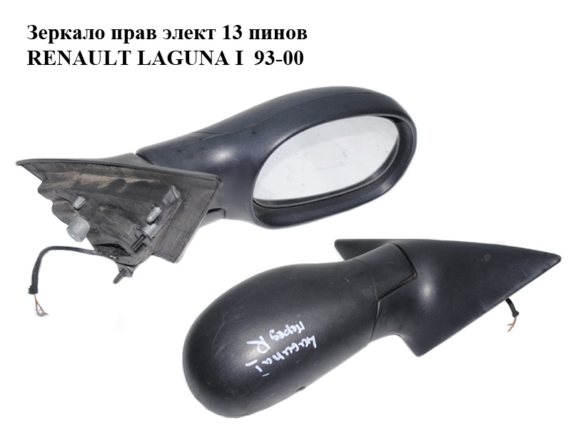 Зеркало прав элект 13 пинов RENAULT LAGUNA I 93-00 (РЕНО ЛАГУНА) (7700410966, 6032524M, PMG3119M04)