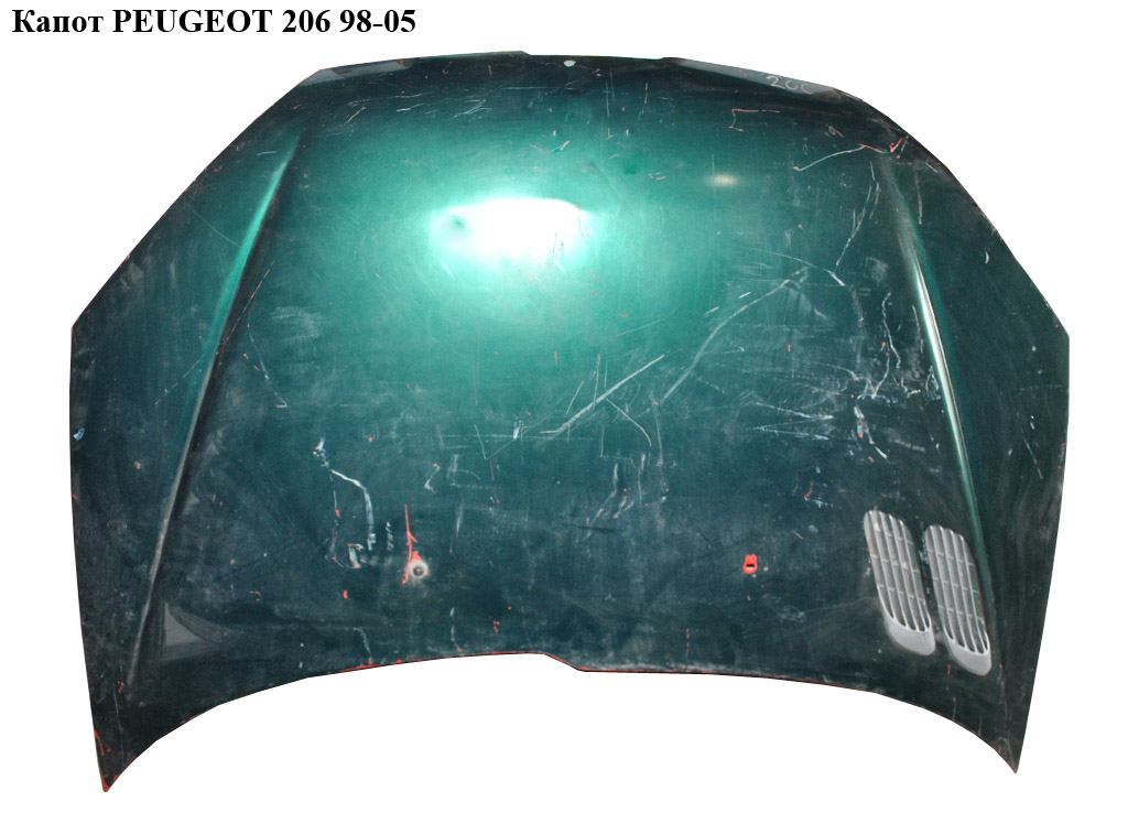 Капот PEUGEOT 206 98-05 дефект (ПЕЖО 206) (7901K1, 7901.K1)