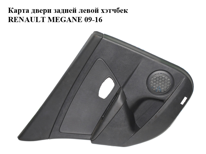 Карта дверей задньої лівої хетчбек RENAULT MEGANE 09-16 (РЕНО МЕГАН) (829A15013R)