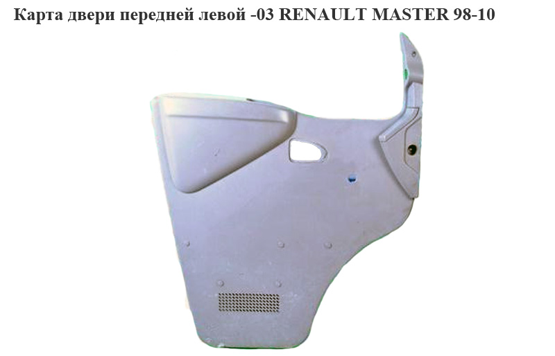 Карта двери передней левой -01 RENAULT MASTER 98-10 (РЕНО МАСТЕР) (7700351684, 4500319, 7700351742, 7700351680)