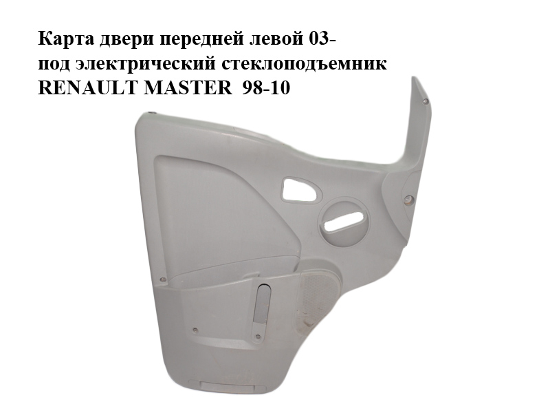 Карта дверей передньої лівої 03- під електричний склопідйомник RENAULT MASTER 98-10 (РЕНО МАСТЕР) (8200206660)