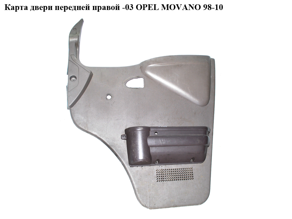 Карта двері передньої правої -03 OPEL MOVANO 98-10 (ОПЕЛЬ МОВАНО) (7700351681, 820036511, 4500320, 450031)