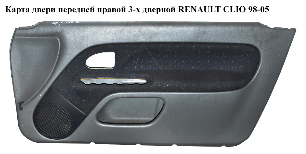 Карта двери передней правой 3-х двер. RENAULT CLIO 98-05 (РЕНО КЛИО) (7700411387, 7700433540, 7700411383, 8200101489)