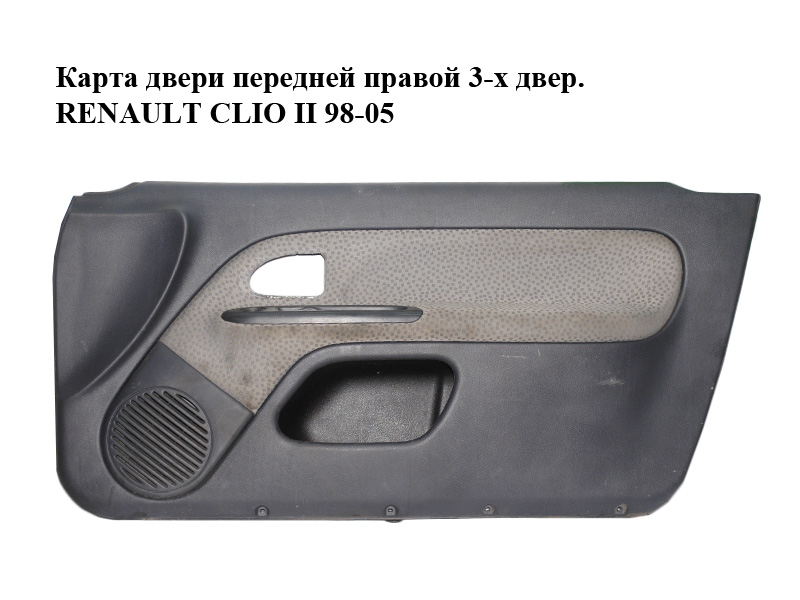 Карта дверей передніх правих 3-х двер. RENAULT CLIO II 98-05 (РЕНО КЛІО) (8200074253)