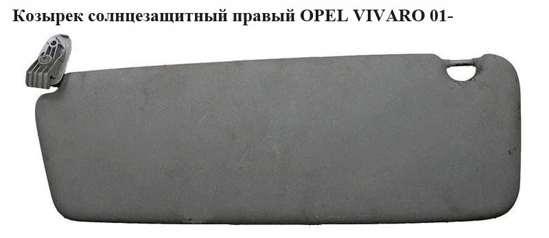 Козирок сонцезахисний правий OPEL VIVARO 01- (ОПЕЛЬ ВИВАРО) (4410033)