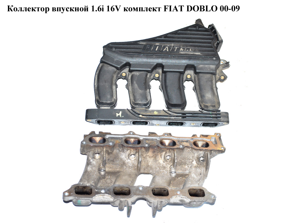 Колектор впускний 1.6i 16V комплект FIAT DOBLO 00-09 (ФІАТ ДОБЛО) (46535698, 46541292)