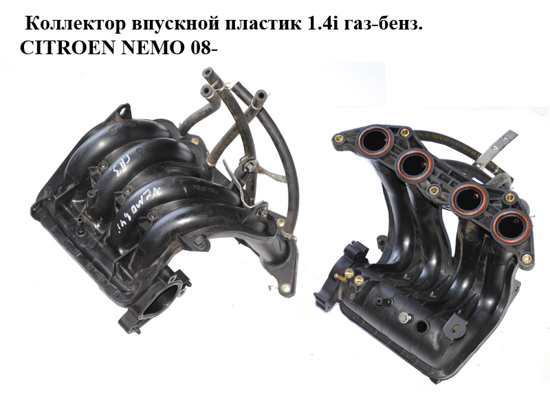 Коллектор впускной пластик 1.4i газ-бенз. CITROEN NEMO 08- (СИТРОЕН НЕМО) (9686926180)
