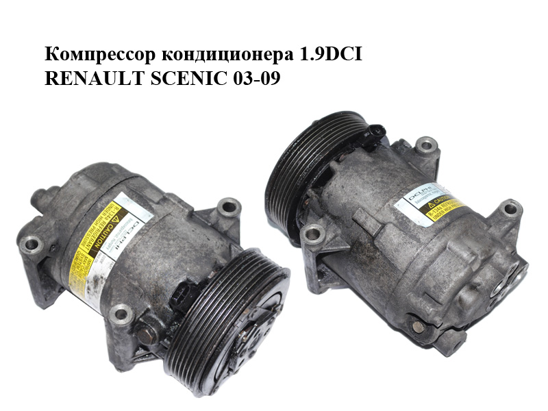 Компресор кондиціонера 1.9DCI RENAULT SCENIC 03-09 (РЕНО СЦЕНІК) (8200309193)