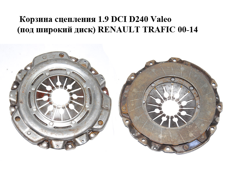 Кошик зчеплення 1.9 DCI D240 Valeo (під широкий диск) RENAULT TRAFIC 00-14 (РЕНО ТРАФІК) (700559)