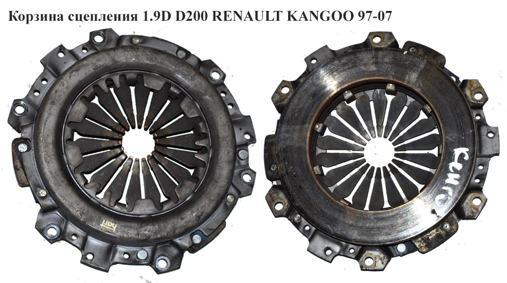 Корзина сцепления 1.9D D200 Valeo RENAULT KANGOO 97-07 (РЕНО КАНГО) (7701470690, 821184, 620306800, 7701478560)