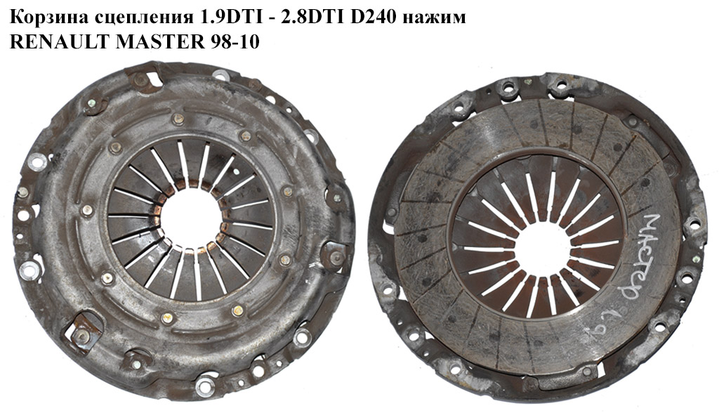 Корзина сцепления 1.9DTI 2.2DCI 2.5d 2.8DTI RENAULT MASTER 98-10 (РЕНО МАСТЕР) (7700102499, 8200348792)