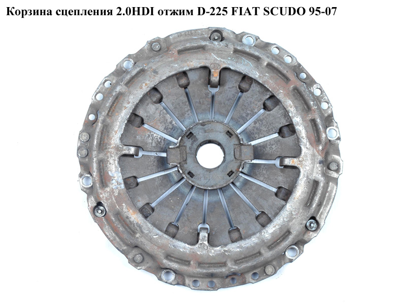 Кошик зчеплення 2.0JTD D227 Luk віджим під демпер FIAT SCUDO 95-07 (ФІАТ СКУДО) (2004Z0, 821226, 2050.V3, 2050V3, 3000951145, 623304100, 624307800, 8212.26)
