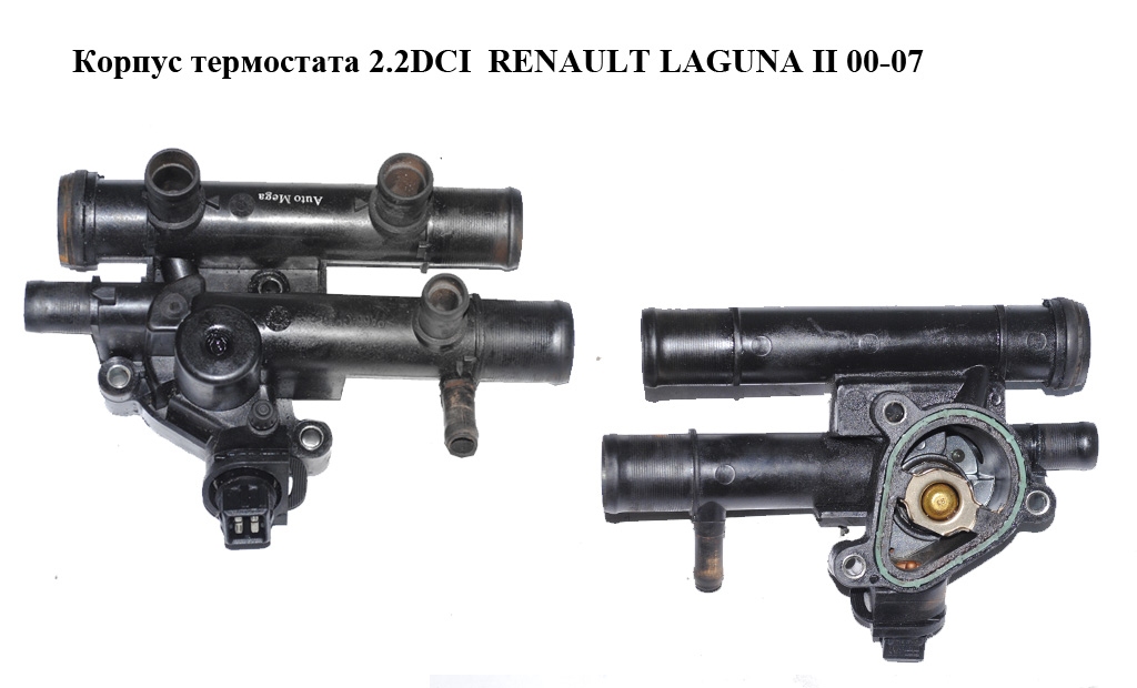 Корпус термостата 2.2DCI RENAULT LAGUNA II 00-07 (РЕНО ЛАГУНА) (8200262241, 8200262235,T403646)