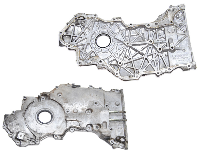 Крышка двигателя 2.2 MZR-CD передняя MAZDA CX-7 06-12 (МАЗДА CX-7) (R2AA10501)