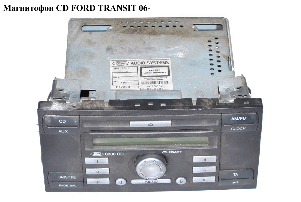 Магнитола CD FORD TRANSIT 06- (ФОРД ТРАНЗИТ) (1440311, 1459927, 1591547, 1822186, 6C1T18C815AG, 6C1T-18C815-AG,