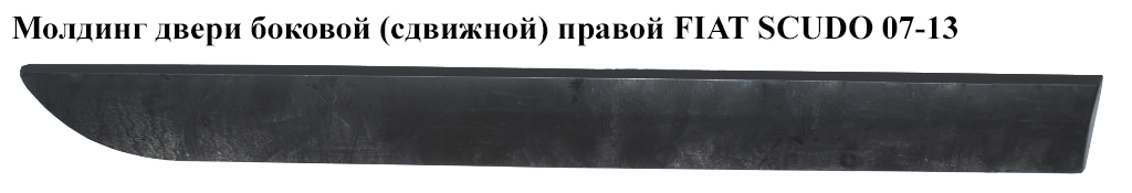 Молдинг двери боковой (сдвижной) правой FIAT SCUDO 07-13 (ФИАТ СКУДО) (1497642077, 1497642078, 1497642898, 8546V1, 8546.V1)