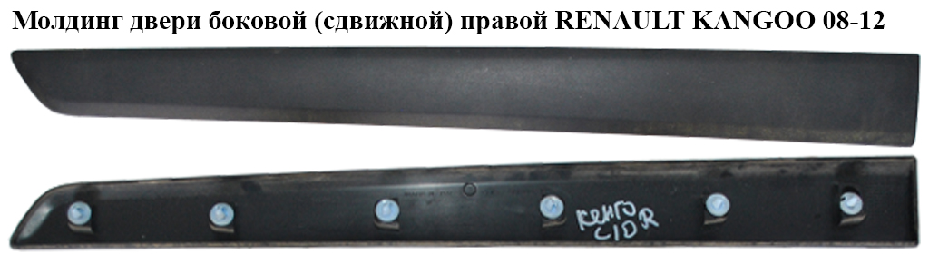 Молдинг двері бокової (зсувної) правої RENAULT KANGOO 08-12 (РЕНО КАНГО) (8200439118, 808203894R)